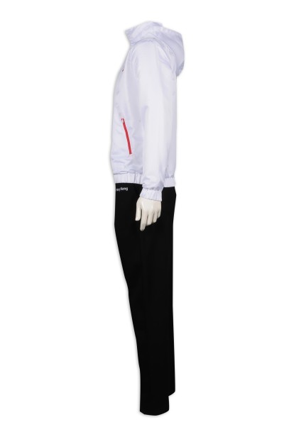 WTV165 Design Winter Sports Suit Hooded Hong Kong Sportswear Manufacturer side view